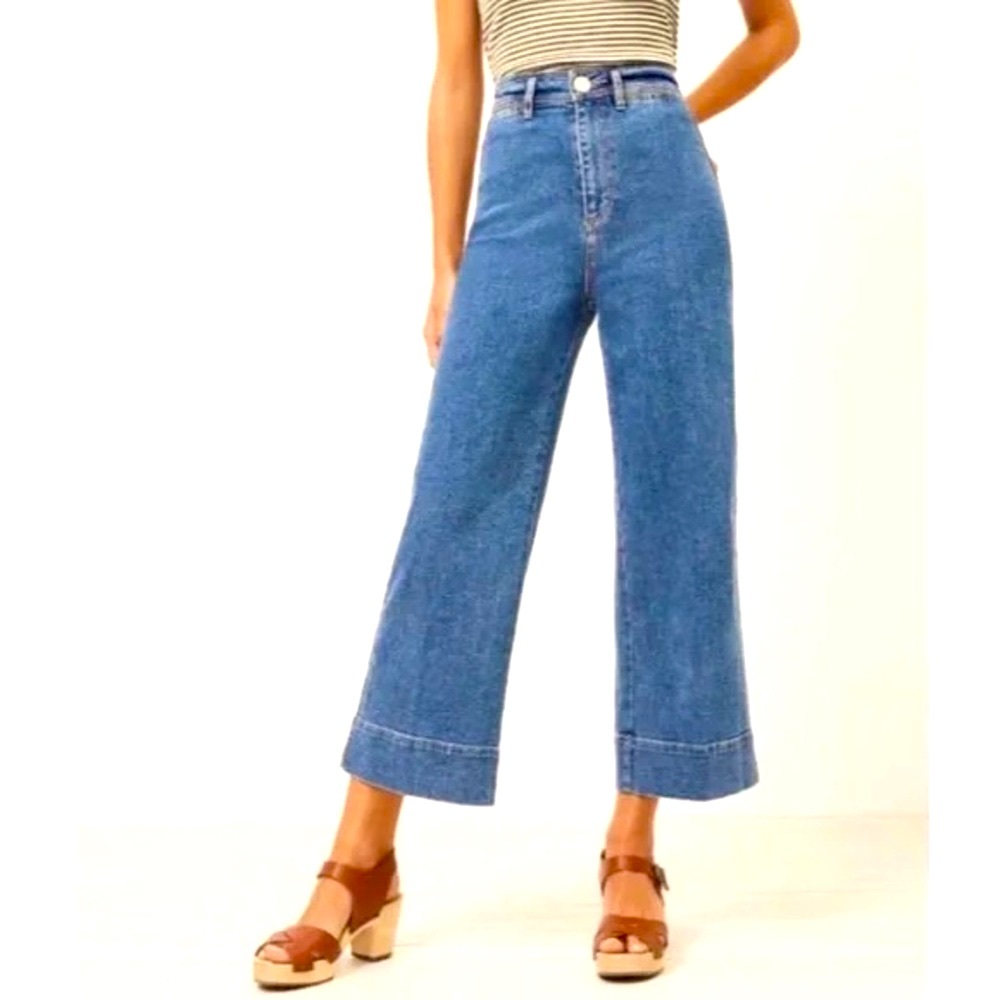 LOFT high waist wide leg crop 👖